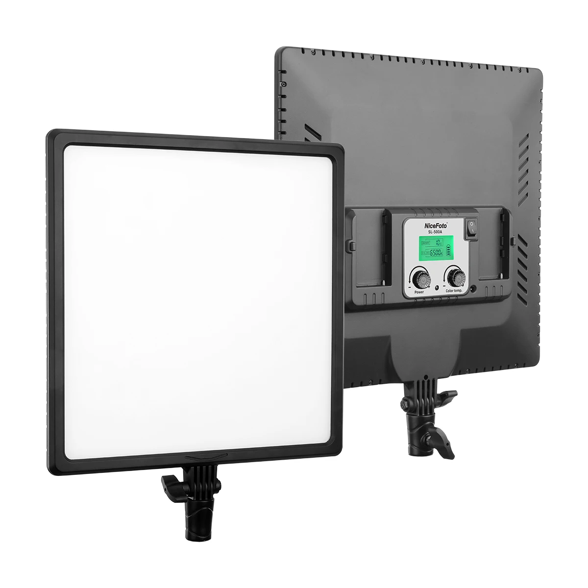 KT-SL307(SL-500A) Nicefoto - Pad LED Video Light Kit 50W Super Soft Bi-color 3200-6500K Photography & Video Changeable 0-100% 15