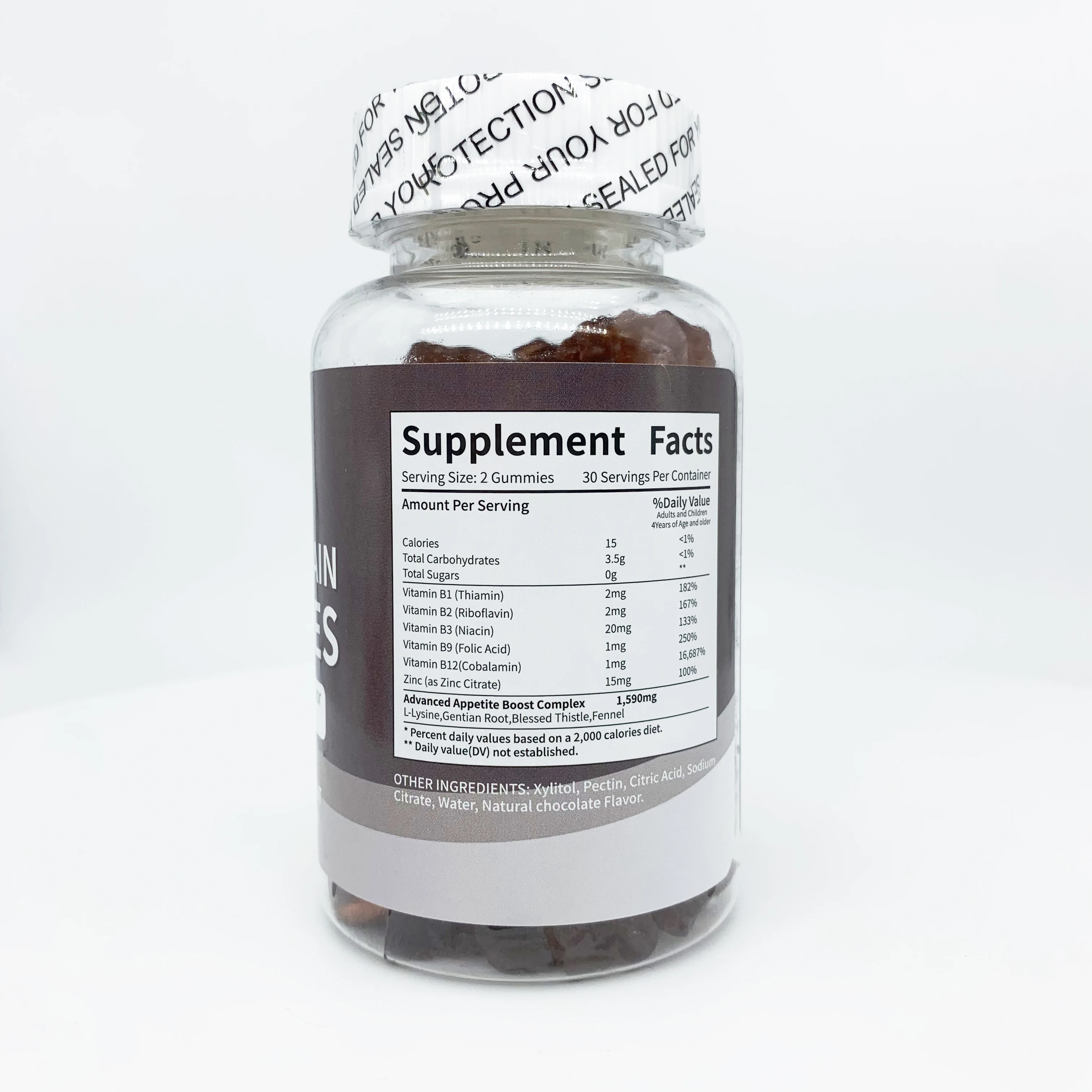 OEM private logo weight gain gummies men women maca extract weight gain supplements gummies candy