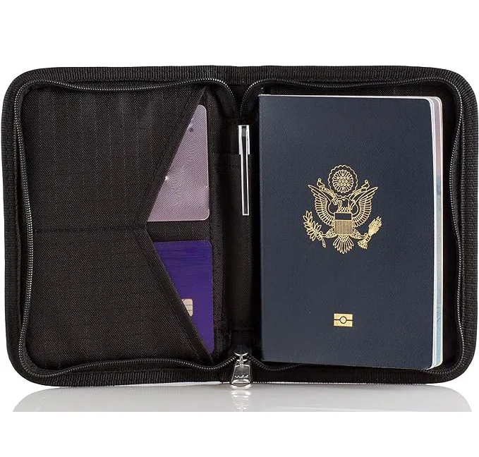 RFID Blocking Travel Document Holder Passport Wallet