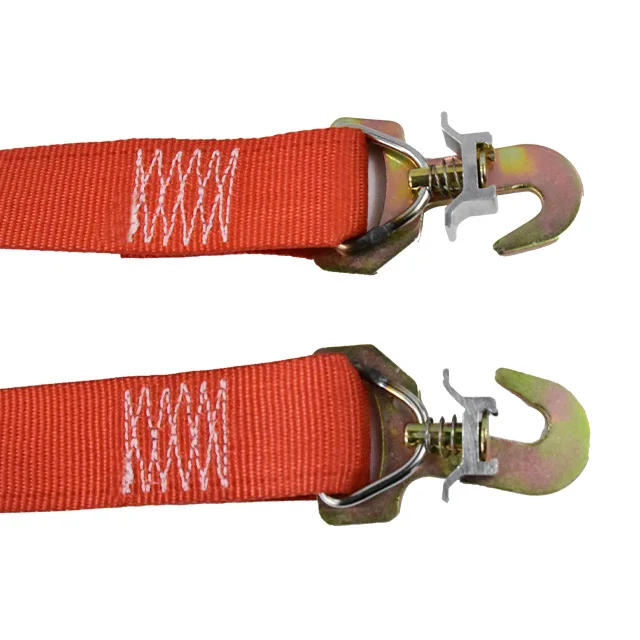Polyester Webbing J Hook Tie Down Track Cam Buckles Lashing Ratchet Strap For Logistic