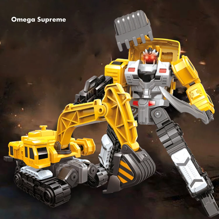 Hot Sale Transforming Vehicle Construction Truck Car Actions Toys Transform Robot Toy