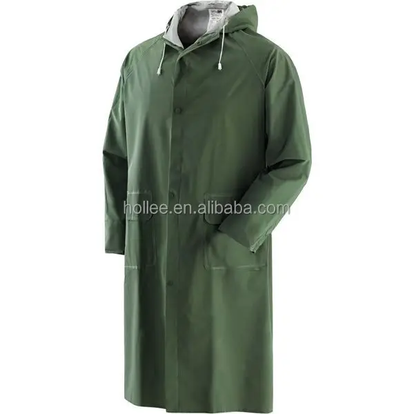 plastic PVC/polyester  heavy-duty working  raincoat rainsuit