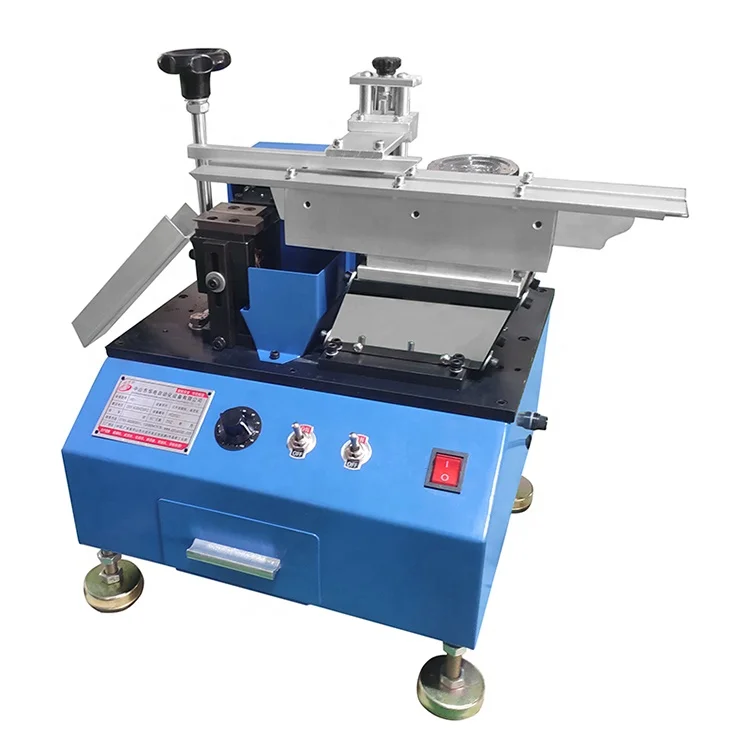 Manual Feeding Electronic Component Pre Forming Machine Bulk Capacitor Cutting Machine Triode Capacitance Shear Cutter