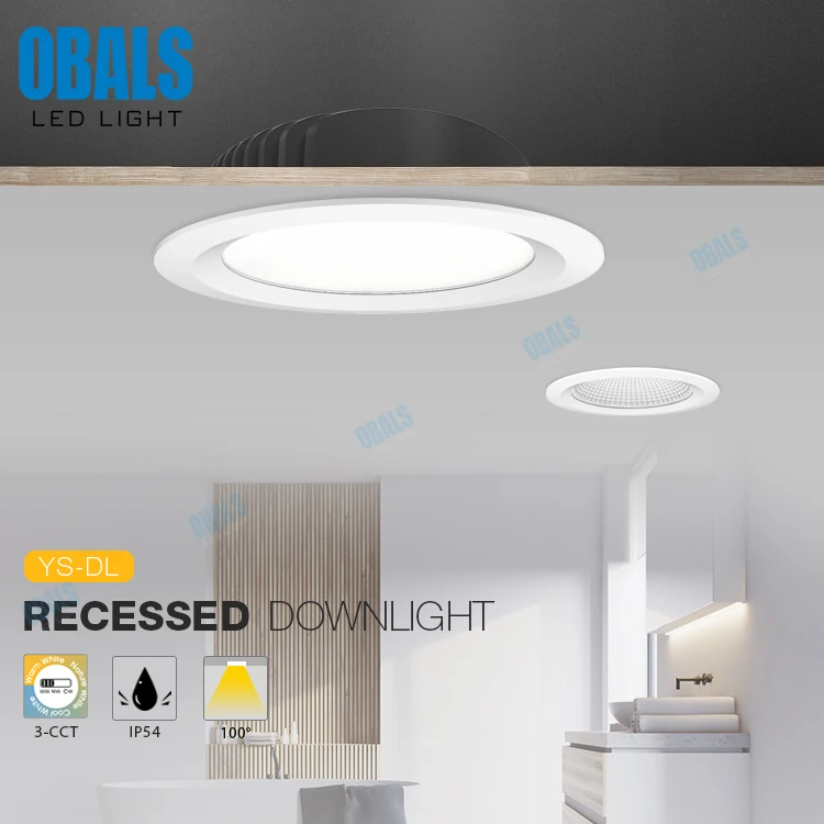 220mm Cut Out Dimmable Ceiling Recessed Rgb Smart 110v 240v 6w 7w 10w 12w 15w 16w 20w 36w 45w 50w Zigbee Cob Smd Led Downlight