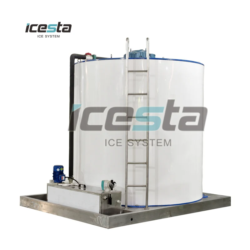 ICESTA seawater flake ice machine drum for ammonia system