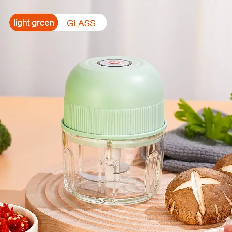 Wholesale Electric Mini USB rechargeable garlic grinder meat Chili grinder Chopper garlic press Chopper