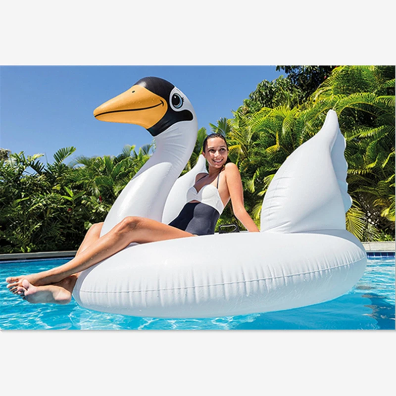 
INTEX-56287 MEGA SWAN ISLAND Floating Mat Water Play Equipment Outdoor Water Park Play Equipment Inflatable 