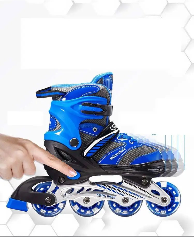 Manufacturer custom wholesale  4 wheels patine  roller skates flashing wheels roller skates  for kids adult