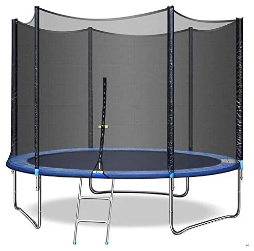 CE Approved 8 10 12ft Round Outdoor Recreational Trampoline, Heavy Duty Steel Trampoline for Children Adults