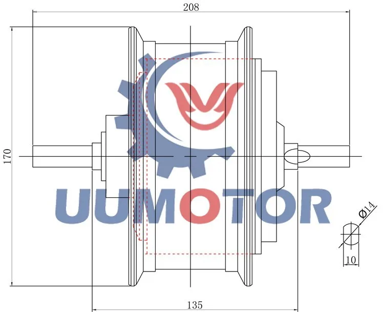  10 дюймов 80 км/ч DC безщеточный мотор для центрального движения 60v 3000 Вт 3kw электрический скутер быстро или