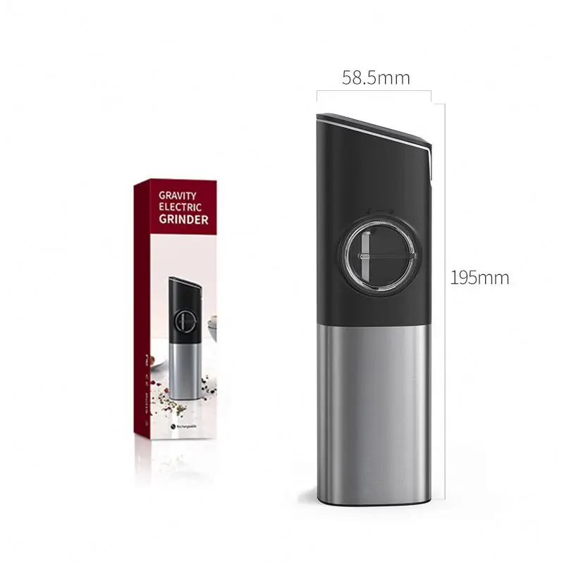 New Trending Electric Salt And Pepper, Spice Mill Grinder Muller Pepper Muller Set Gravity Sensor Grinder