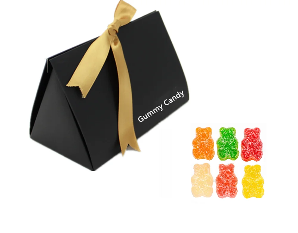 OEM sour powder candy fruit sugar bear shaped gummy vitamins with private label