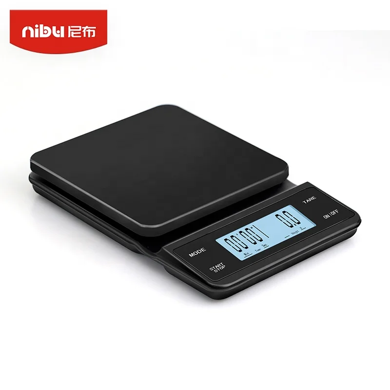 Nibu кофе весы с таймером электронные весовые кухонные 3 кг кафе бариста инструменты светодиодный цифровой электрическая кофе-машина