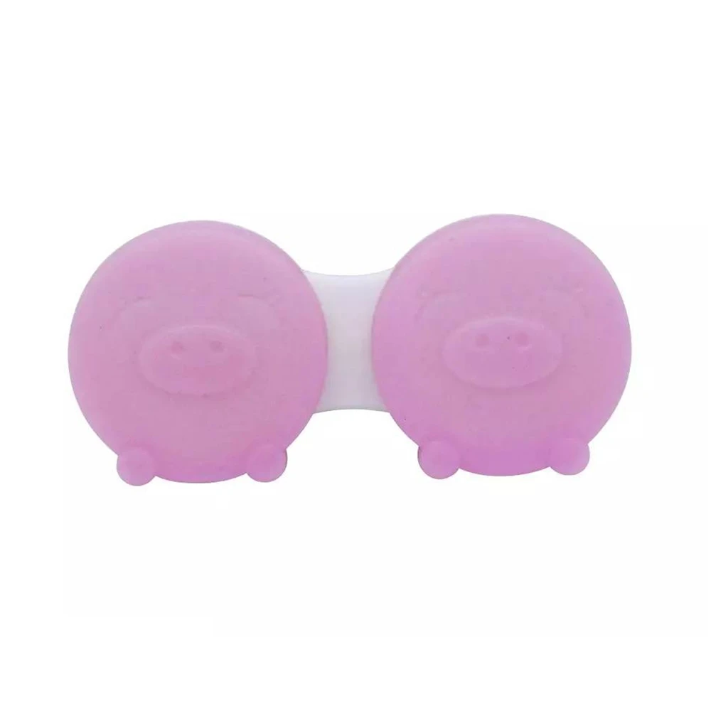 New Design Monthly Change Transparent Contact Lens Cases, Wholesale Cheap Free Sample Dual Contact Lens Cases