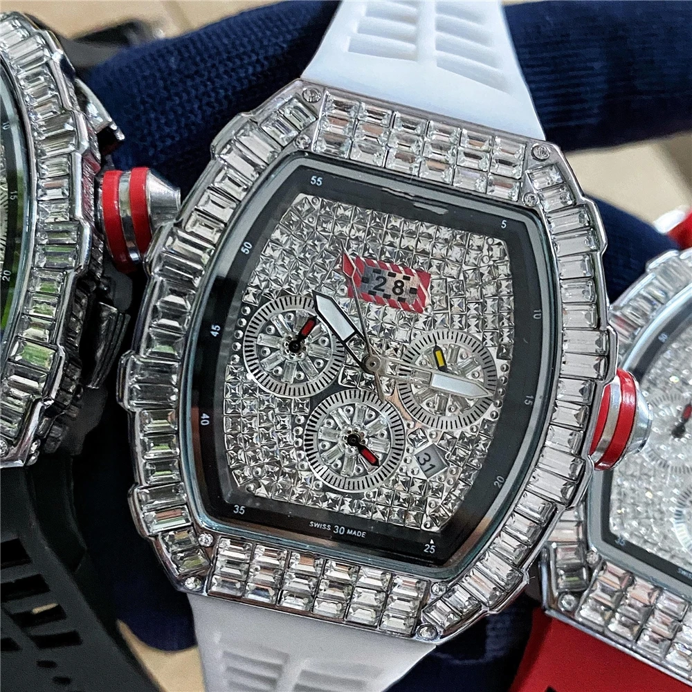 Rm Top Sales Iced Out Diamond Watches Men Gold Watch Watch