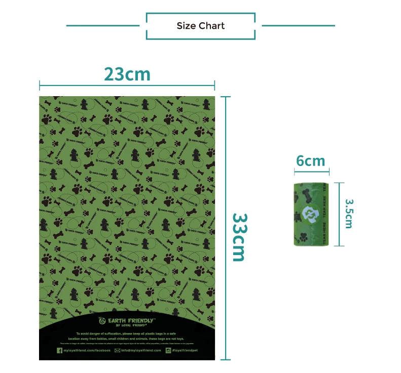 Custom logo greener walker poop bags for dog waste, 540 biodegradable shit bags from factory, wholesale good price