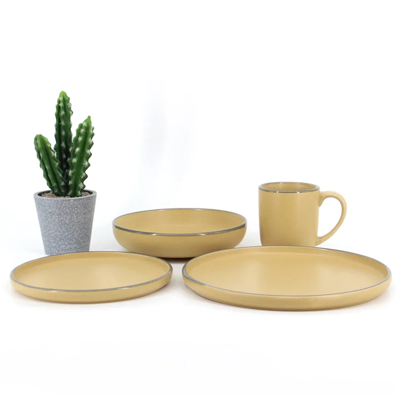 Accept custom cheap dinnerware set stoneware dinnerware set crokery dinnerware sets
