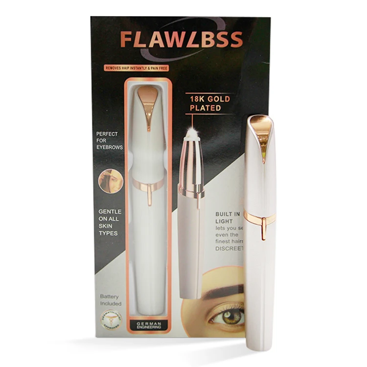 2022 Hot Selling Usb Battery Operated Painlessly Electric Eyebrow Trimmer Pen