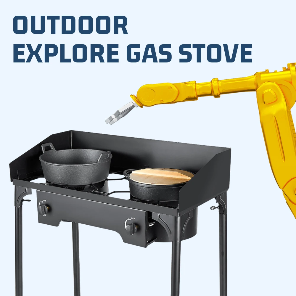 Portable Outdoor 2 Burner Gas Cooking Camp Stove Explore Gas Stove For Outdoor