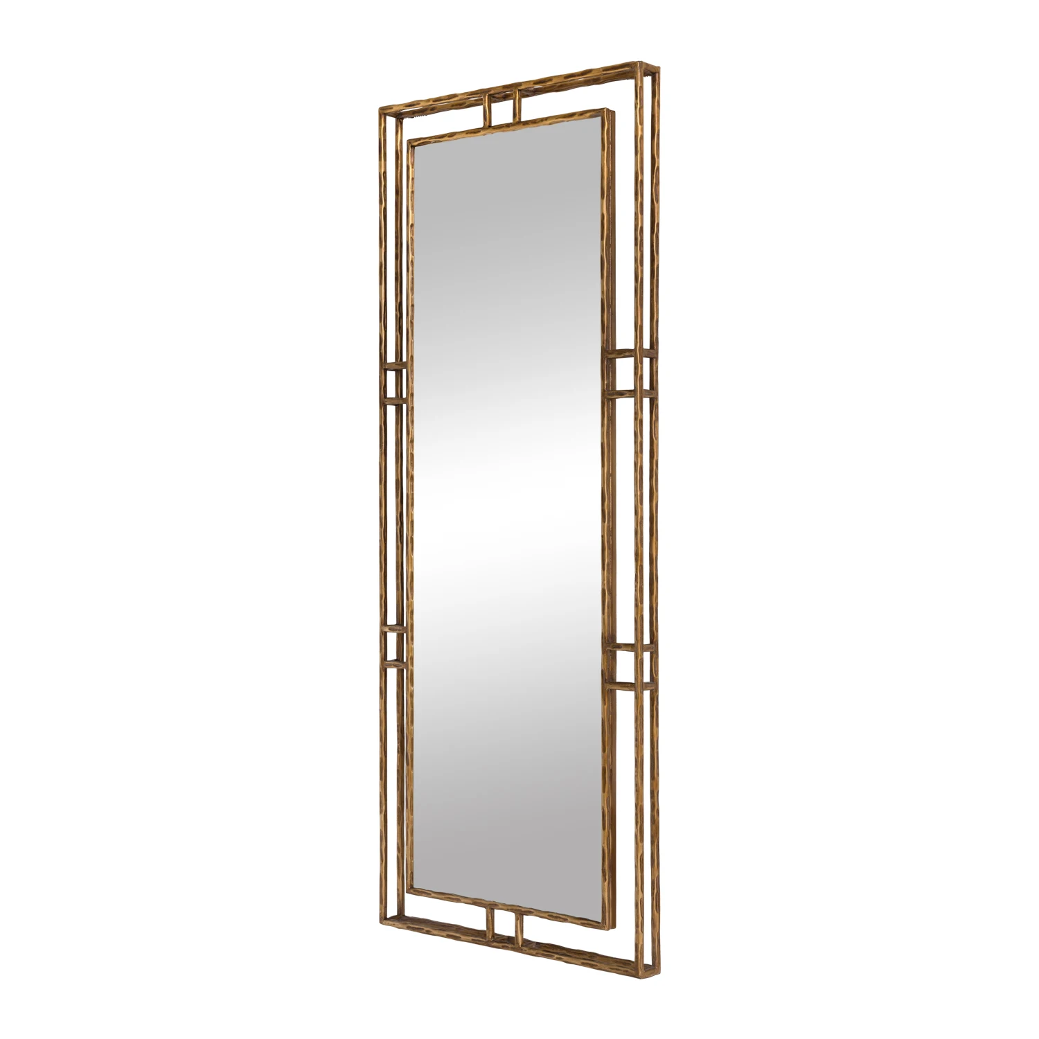 MOM Textured Frames Modern Bedroom mirror with metal frame