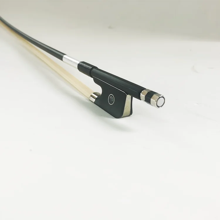 Wholesale price  high quality handmade black carbon fiber round stick cello  bows BW100 4/4 3/4 1/2 1/4 1/8