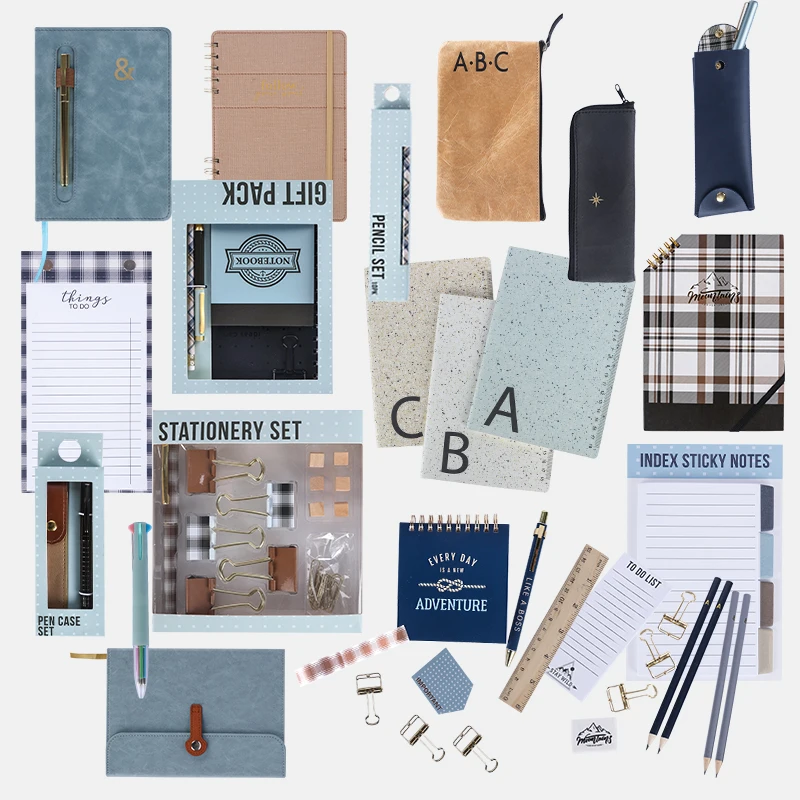 China manufacturer custom design office school desktop business stationery gift set