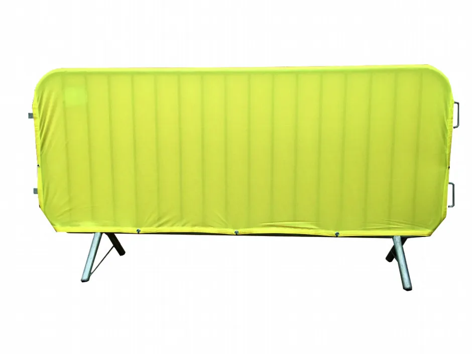 Polyester Barricade barrier cover Thermal transfer printing crowd control banner Sports and Games vinyl fence barrier cover