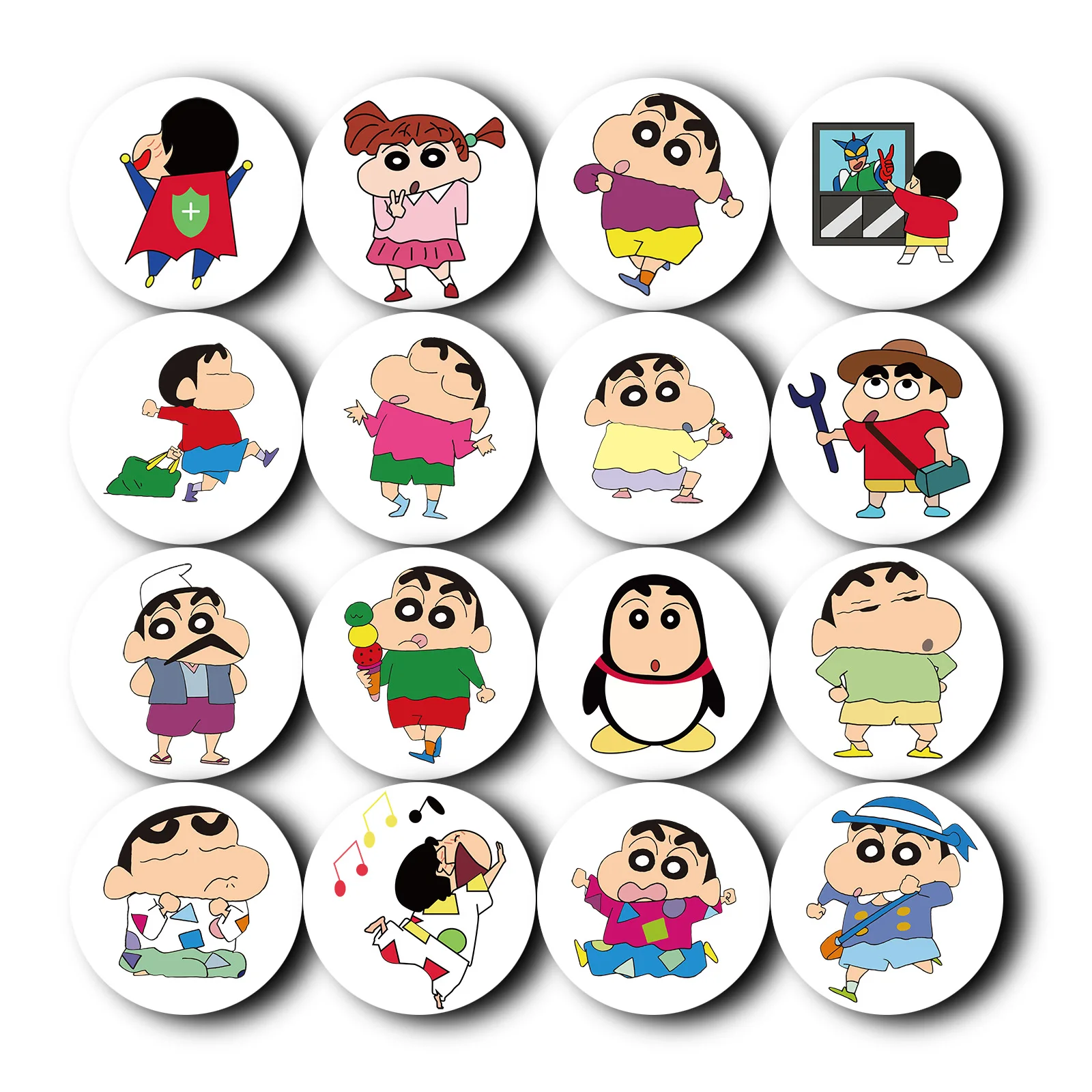 Мультяшный милый мелок Shin-chan телефонная розетка с пользовательским логотипом ультрафиолетовая печать подставка для мобильного телефона прочный регулируемый держатель