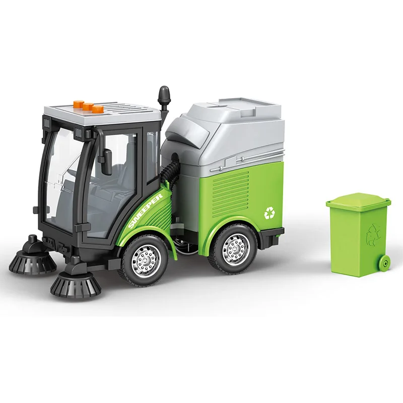 1:16 inertial vacuum garbage truck vehicle friction street sweeper toy truck