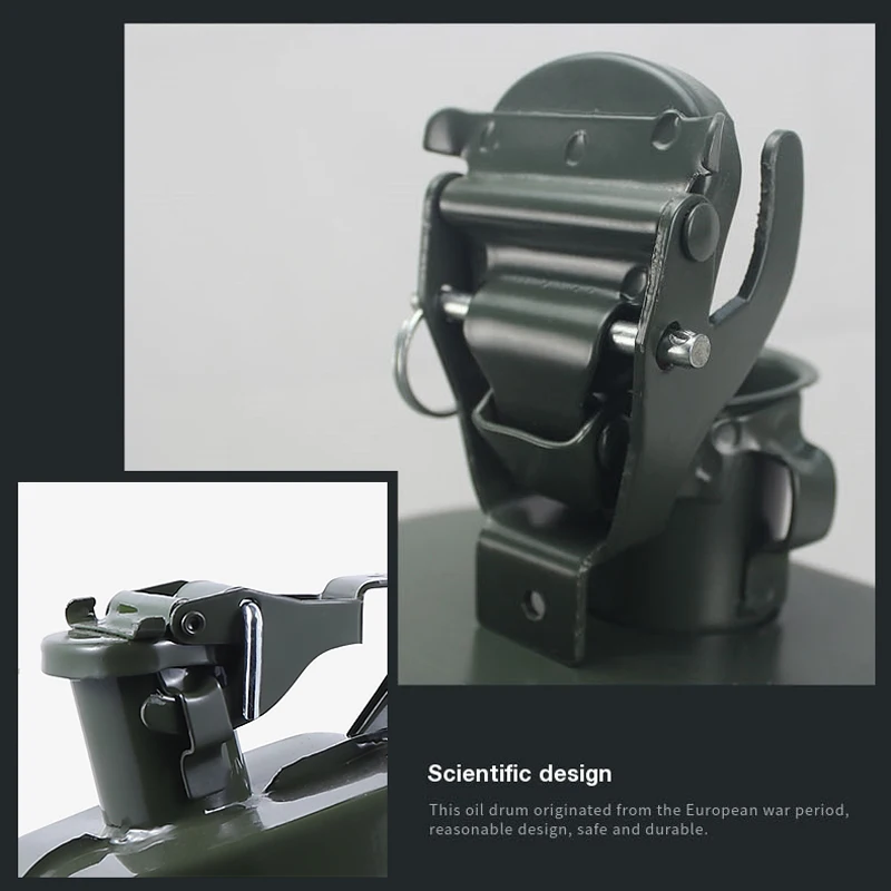 Steel Gasoline Fuel Tank Petrol Jerrycan 20 Liter 5L Gallon Gal Oil Jerry Can