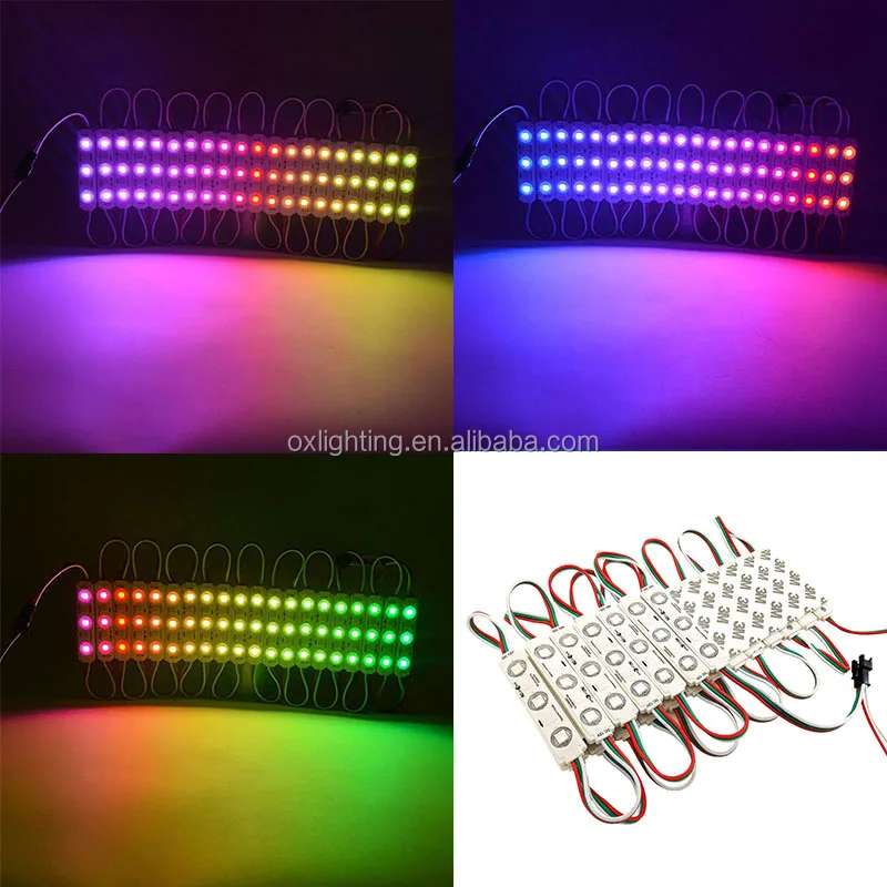 12V 5050  Smart waterproof Injection RGB Pixel WS2811 led pixel module Point Light for letter sign
