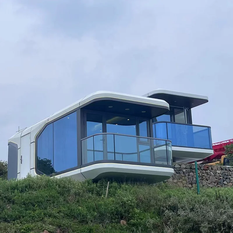 Customized Mobile Tiny House for Garden Suites Luxury Prefab Modular Space Capsule Hotel and Villa