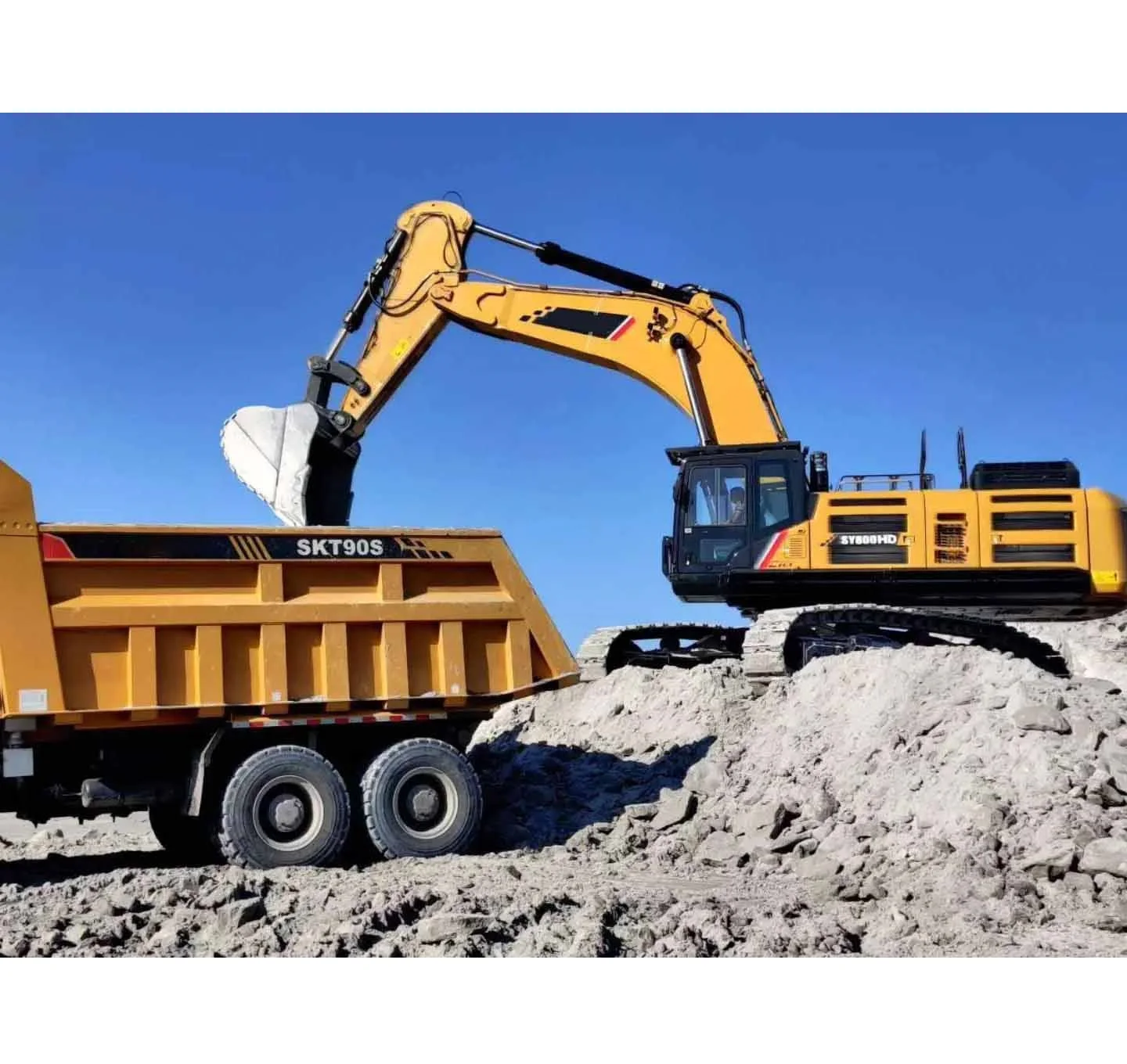 High Quality  60ton Mining Dump Truck 6*6 SKT90S for Sale
