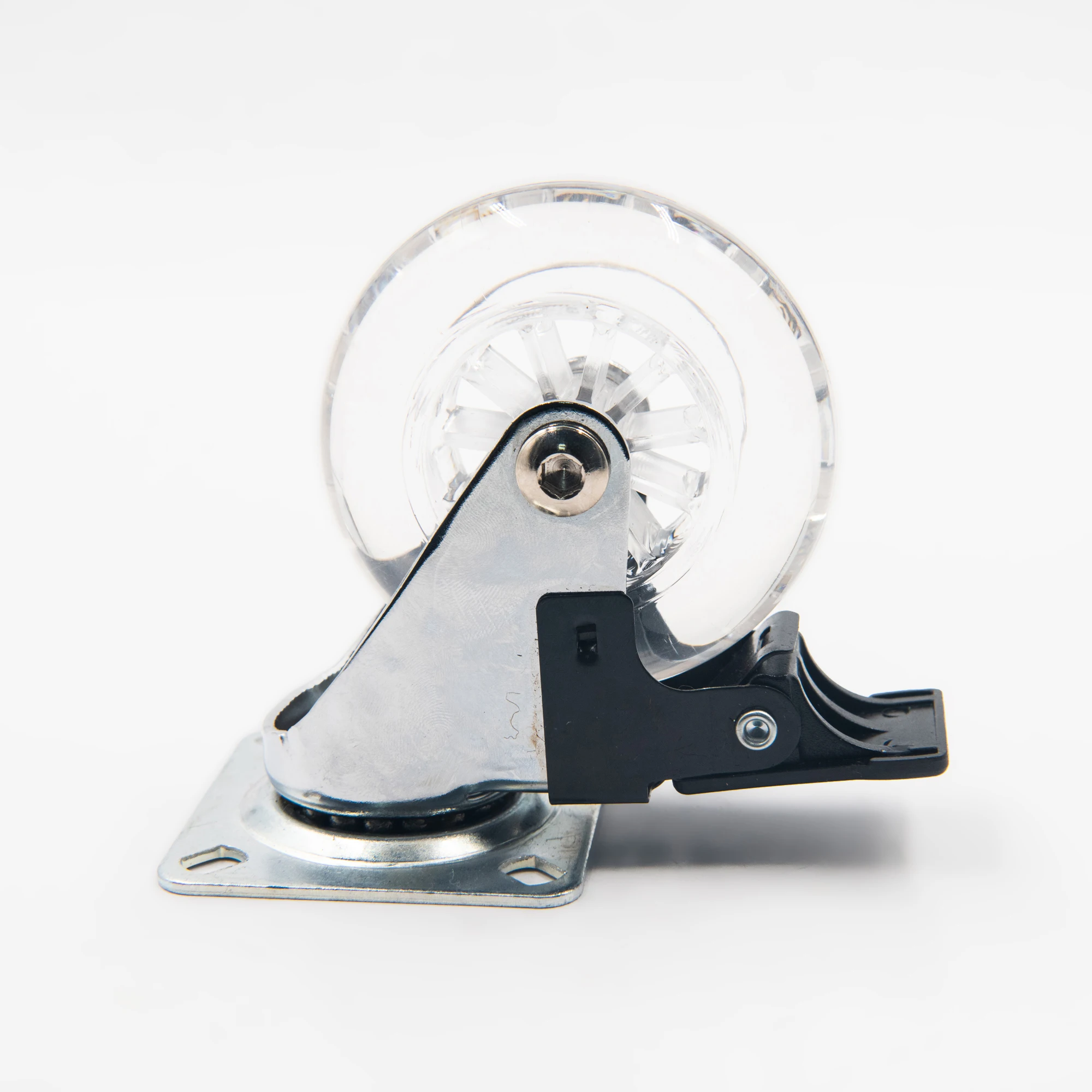 Вращающийся ролик для офисного стула с металлическим фрикционным кольцом 11*22 мм, высококачественный нейлоновый мебельный ролик из полиуретана, 30-80 кг, 70-100 мм