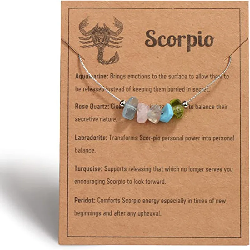 Best Gift Jewelry With Card Bracelet Meaningful Crystal Bracelets Zodiac Sign Handmade Natural Stone Bracelets Bead Man Women