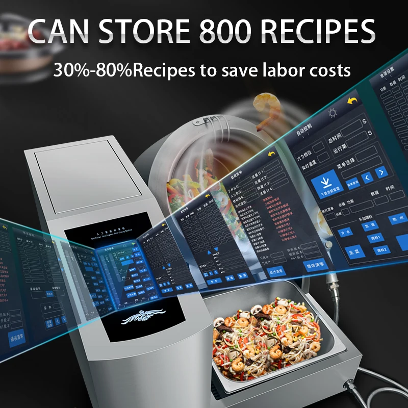 Chefmax Industrial chain restaurant hotel canteen fast food snack shop High Quality Non Stick Fish Potato Candy Cooking Machine