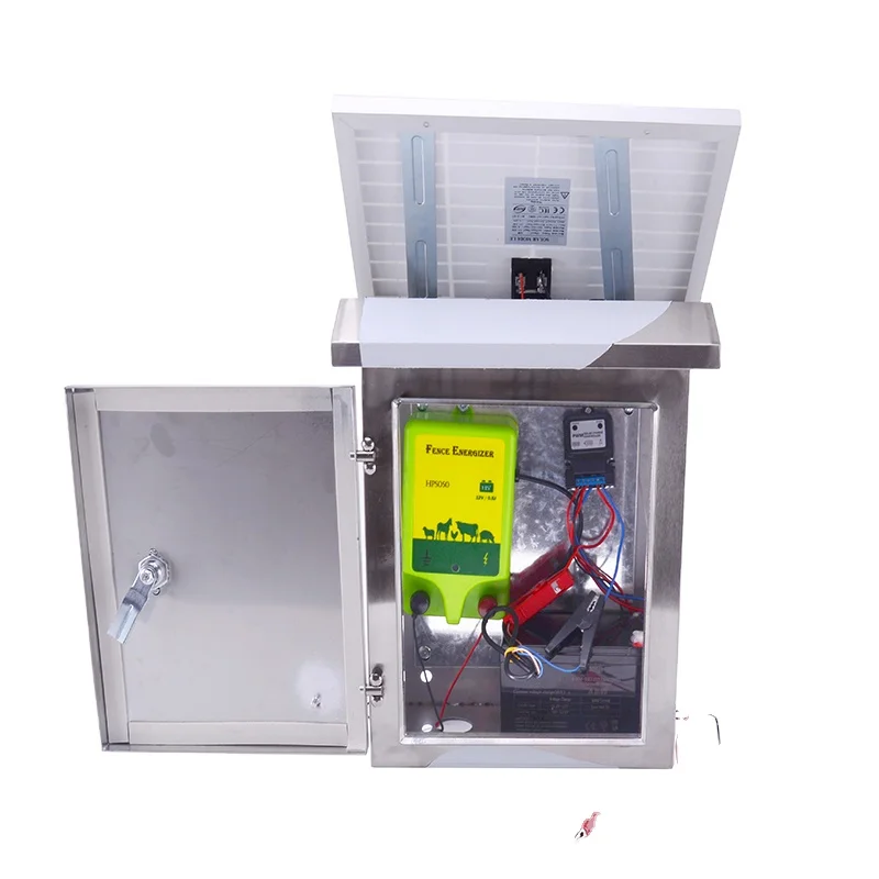 High voltage plastic 5 joule waterproof hammer farm electric dc solar fence energizer