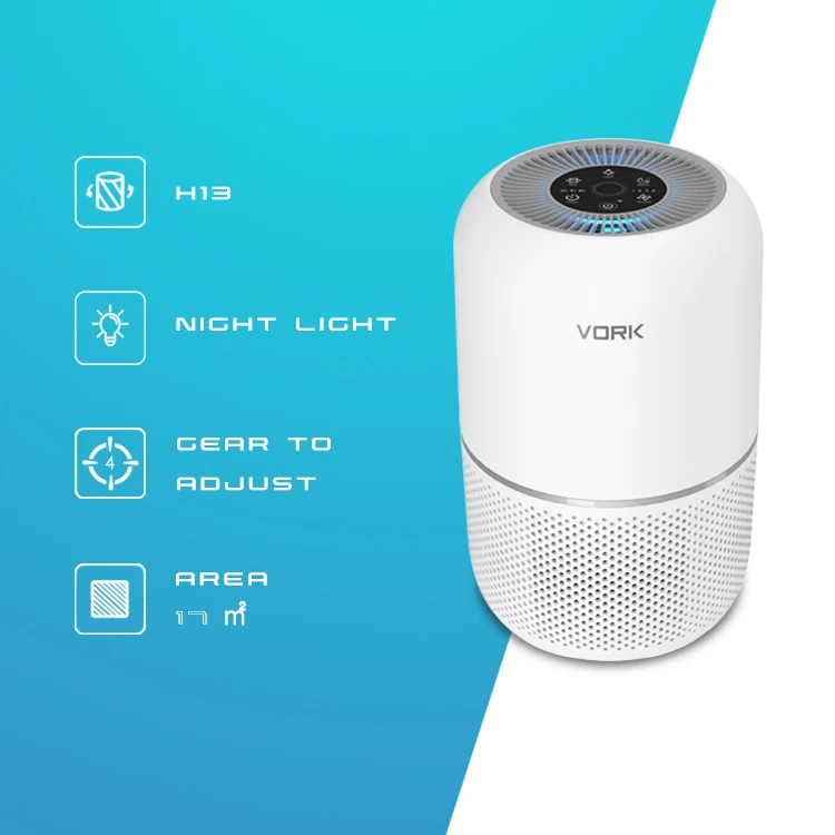 2024 Brand New Smart Tuya Wifi Air Purifier Bedroom H13 Hepa Filter Air Cleaner Remove Smoke Dust