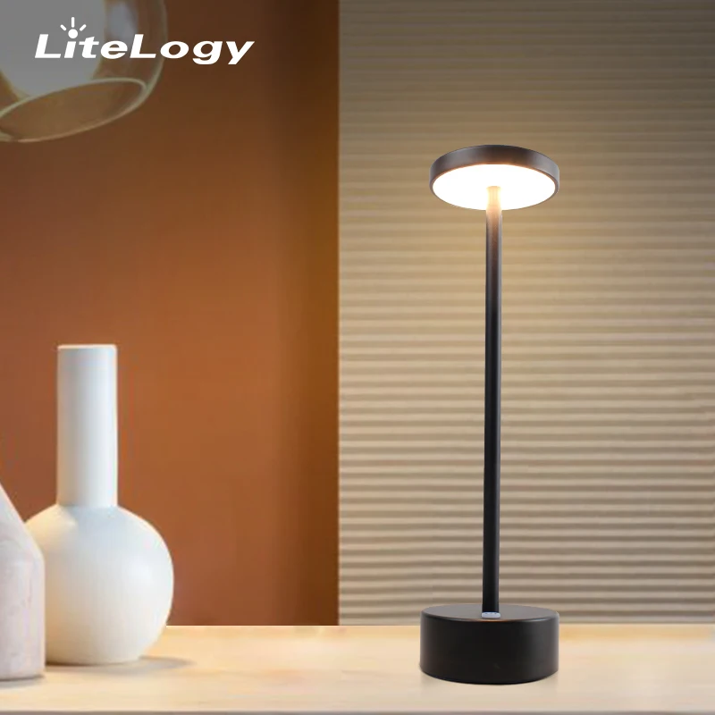 European eye-caring led light table lamp round desk table lamp alumniun