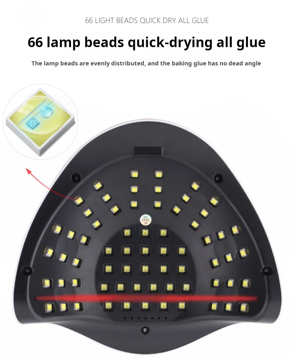 45LED/66LED SUN X10 MAX UV LED Lamp for Manicure Fast Drying Gel Polish with Timer Setting