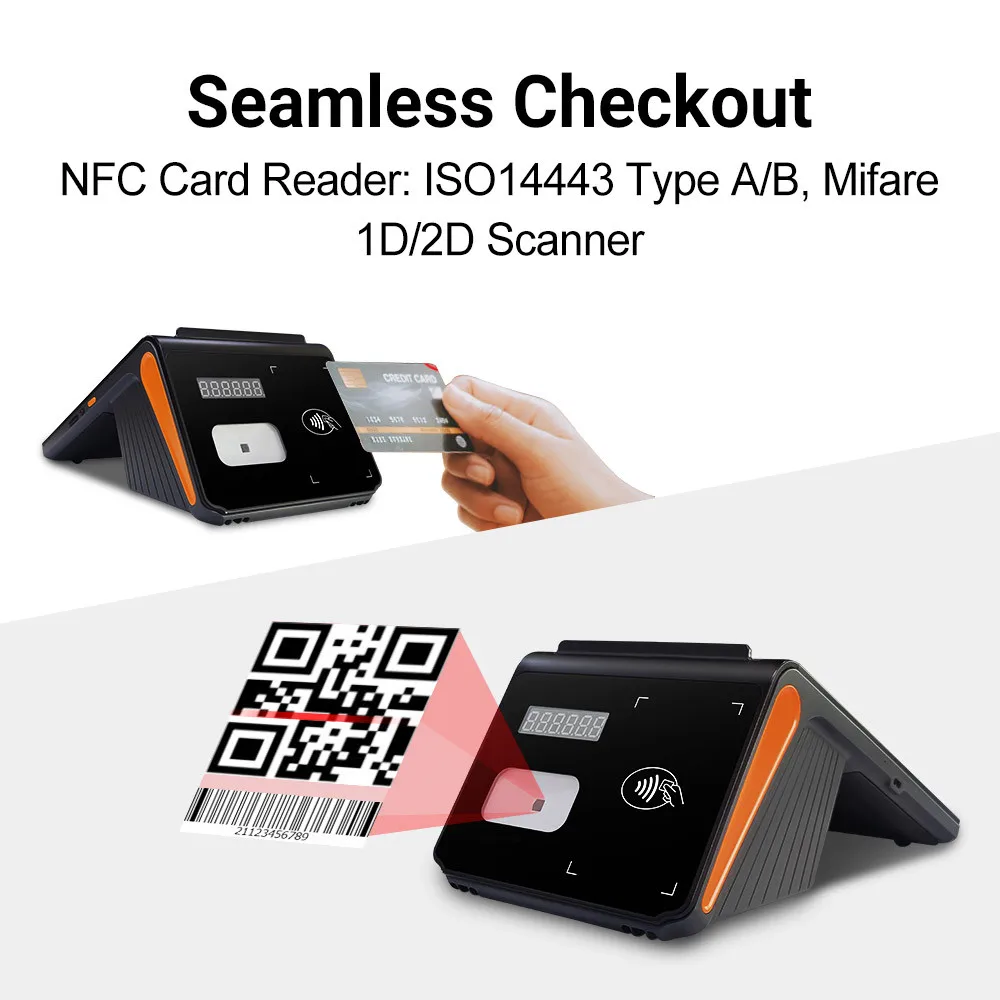 8 Inch Terminal de Punto De Venta Android 12 Handheld Payment Terminal Pos
