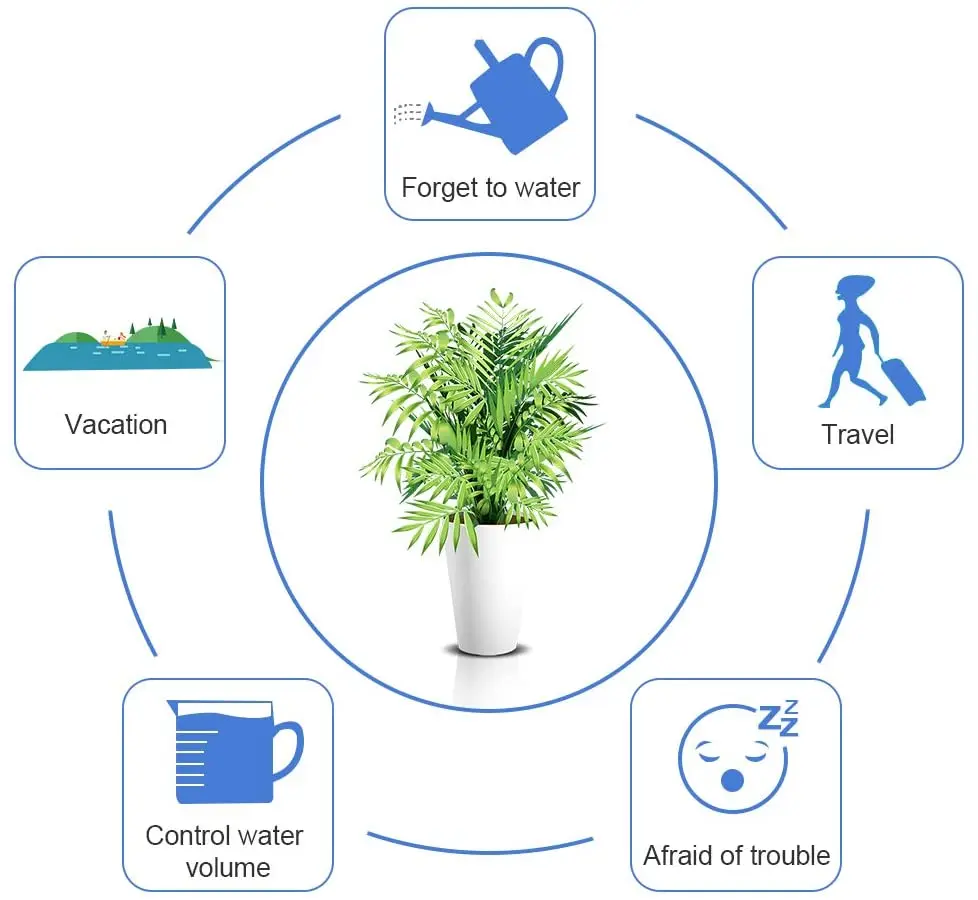 
Indoor Watering Kit Automatic DIY Drip Sprinkler System Kit with 10L Water 