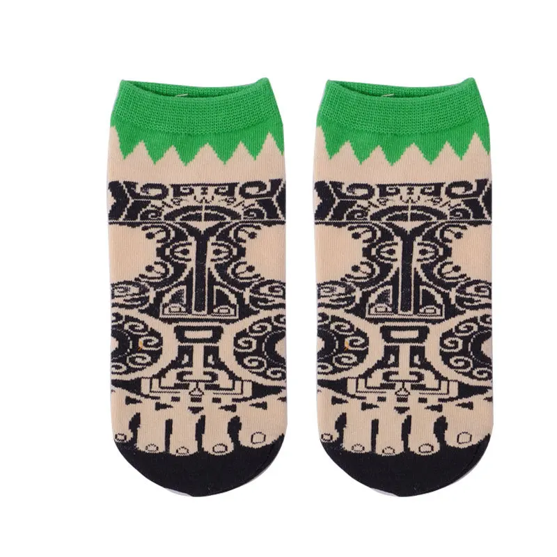 Japanese Novelty Funny Cartoon Toes Shark Jacquard Ankle Socks Breathable Cotton Fashion Couples Socks