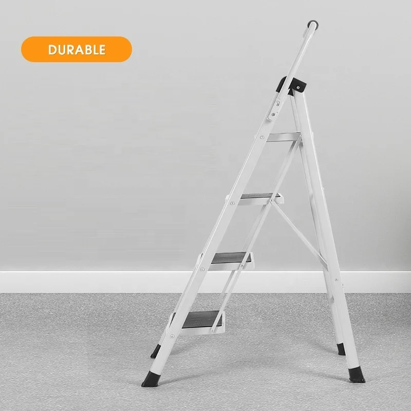 Wholesale Household Folding Step Ladder Household Folding Herringbone Ladder Storeroom Warehouse Step Ladder With Handrail
