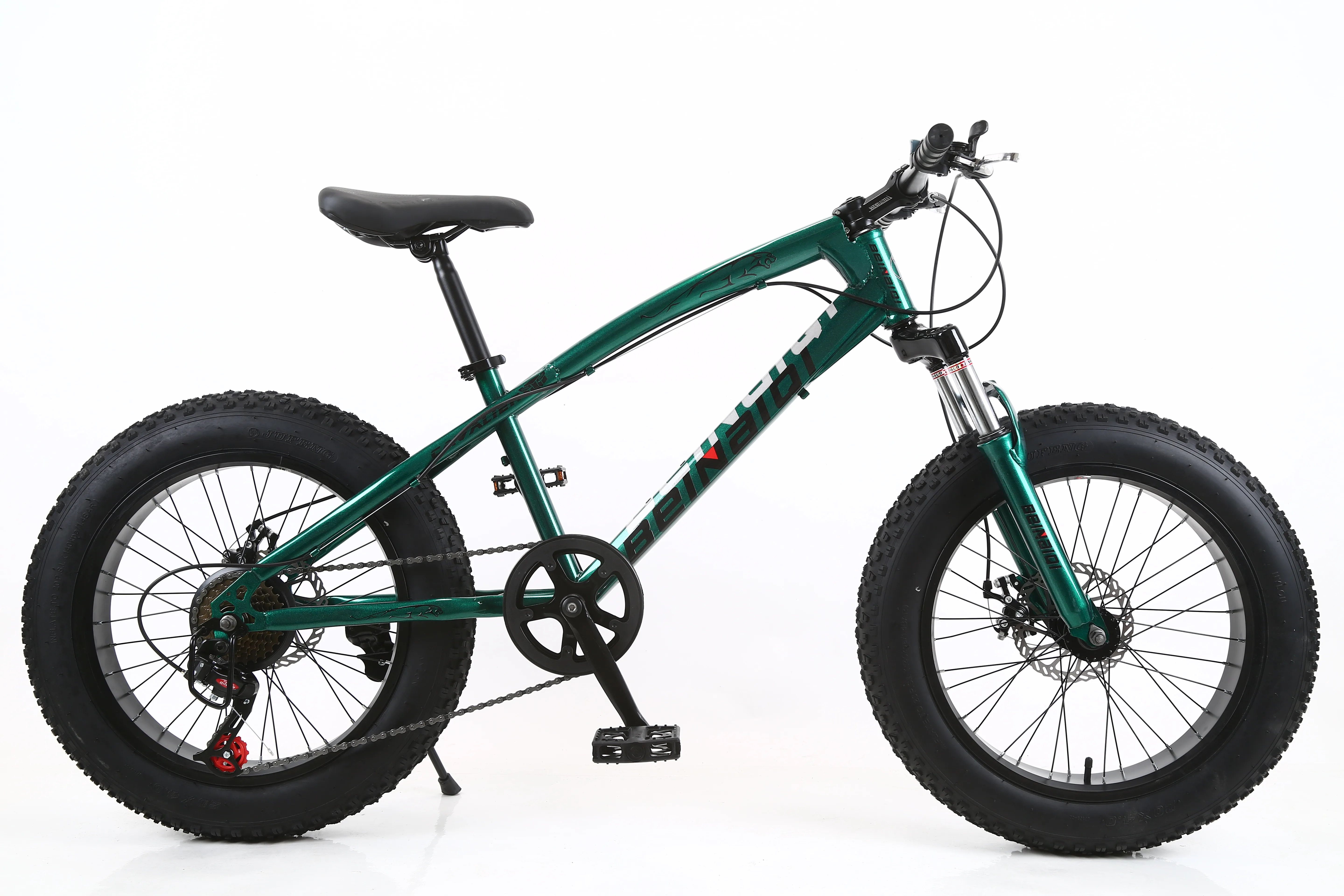 7-Speed Adult Steel Frame Front and Rear Brakes Mens and Womens Fat Tire Mountain Bike Snow Bike