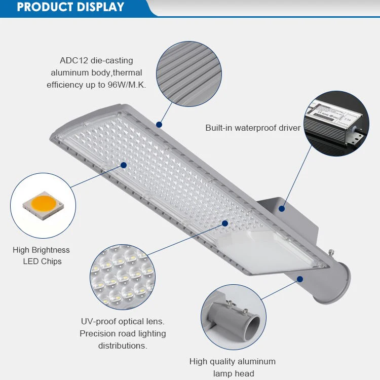 COVEDA Long Life Energy Saving IP66 Waterproof Outdoor 30W 50W 100W 150W 200W Die Cast Aluminum Housing LED Street Lights