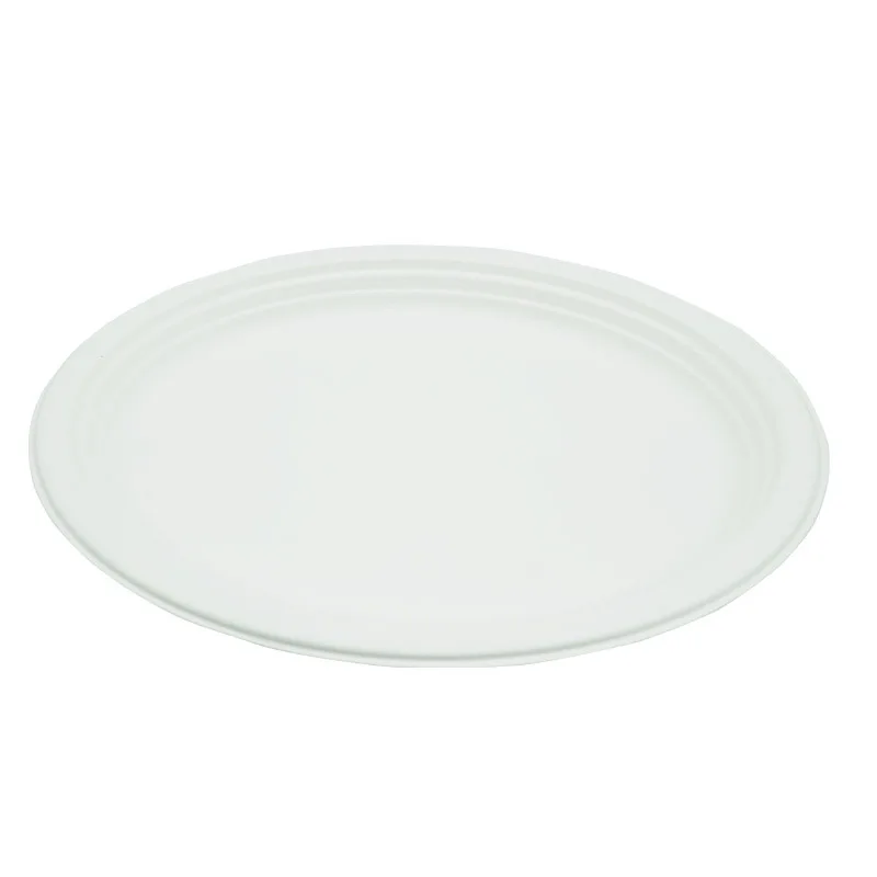 
new arrival Disposable Bagasse Compostable Biodegradable Oval plates Tableware 
