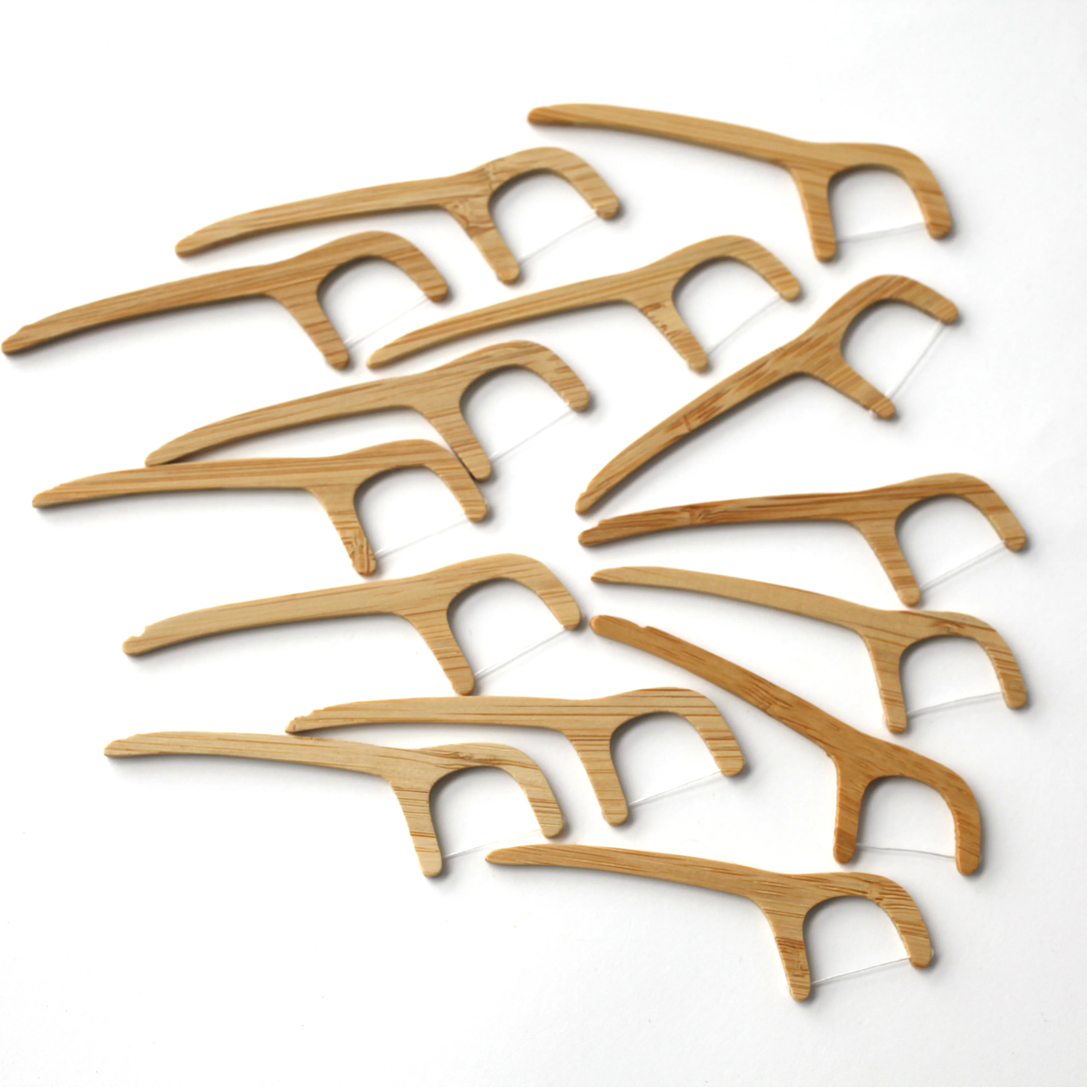 Hot Selling Zero Waste Sustainable Development Plastic Free Bamboo Charcoal Dental Floss Picks