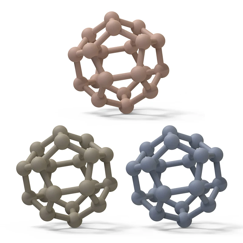 Wholesale Price Baby Teether Toy 100% Food Grade Plush Toy For Kids Silicone Gene Ball Teether Toy