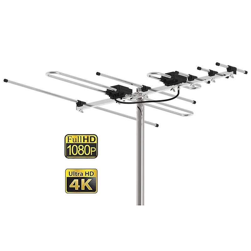 Gongren Strong Tv Aerial 1080P Outdoor Yagi Antenna Receiver Uhf Digital antena HDTV Long range Tv Antenna